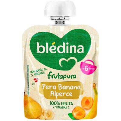 Blédina Frutapura Pêra Banana Abacaxi - Snack para bebês Blédina Frutapura Pêra Banana Abacaxi - Snack para bebês