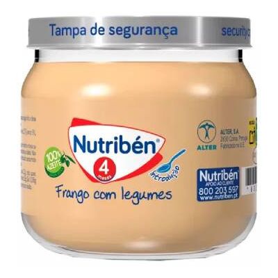 Pote de frango e legumes Nutribén - Comida para bebê Pote de frango e legumes Nutribén - Comida para bebê