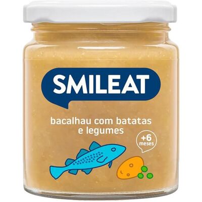 Smileat Purê ecológico de bacalhau com legumes - 230g Smileat Purê ecológico de bacalhau com legumes - 230g