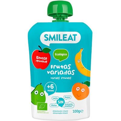 Sachet de Frutas Orgânicas Smileat - Comida para bebê - 100g Sachet de Frutas Orgânicas Smileat - Comida para bebê - 100g