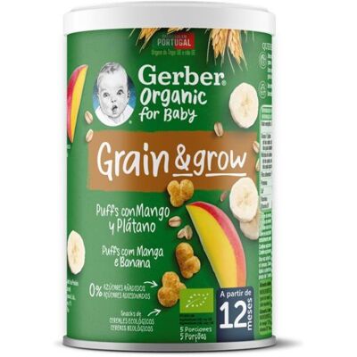 Gerber Modelo Manga e Banana Lanche para Bebês - Baby Snack Gerber Modelo Manga e Banana Lanche para Bebês - Baby Snack