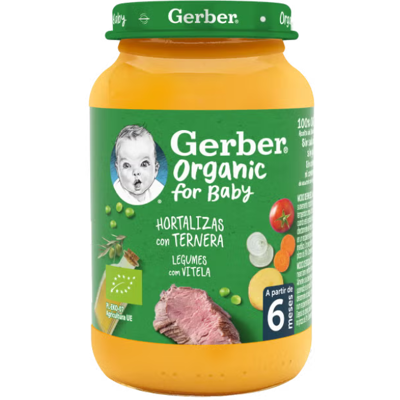 Gerber Legumes e Vitela Orgânicos - Baby Food Gerber Legumes e Vitela Orgânicos - Baby Food