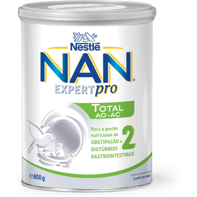 Total AO-AC 2 Leite Transição +6Meses 800g (Antigo NAN Total) Para Cólicas, Obstipação e Regurgitação Total AO-AC 2 Leite Transição +6Meses 800g (Antigo NAN Total) Para Cólicas, Obstipação e Regurgitação