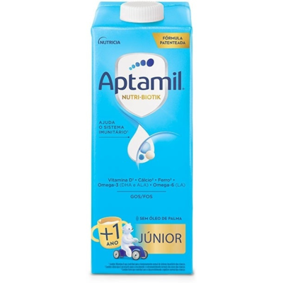Aptamil Junior 1L +1 Ano Bebida Láctea Infantil com Vitamina D, Cálcio e Ferro Aptamil Junior 1L +1 Ano Bebida Láctea Infantil com Vitamina D, Cálcio e Ferro