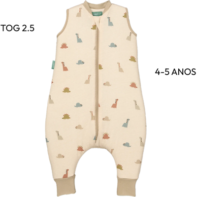 Molis&Co TOG 2.5 4-5Anos Macacão Dormir sem Manga Dinos Inverno Molis&Co TOG 2.5 4-5Anos Macacão Dormir sem Manga Dinos Inverno