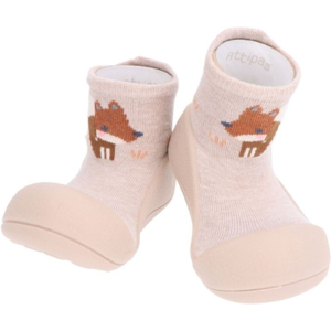 Attipas Woodland Beige Fox Tamanho 21.5 Sapato Bebé Barefoot Attipas Woodland Beige Fox Tamanho 21.5 Sapato Bebé Barefoot