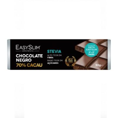 Easyslim Chocolat Negro 70% Cacau 30G Easyslim Chocolat Negro 70% Cacau 30G