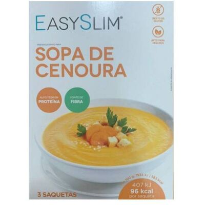 Easyslim Sopa Light de Cenoura Saquetas 3x26,5g Easyslim Sopa Light de Cenoura Saquetas 3x26,5g