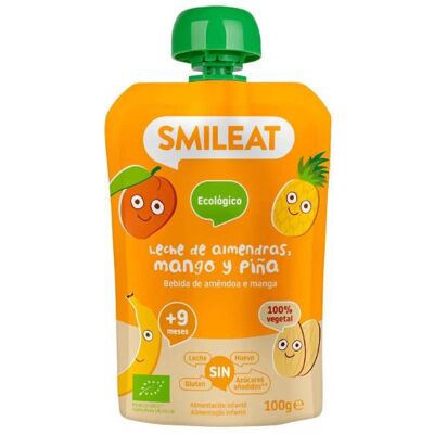 Smileat Pouch de Manga, Abacaxi e Amêndoa Orgânico - Baby Food Pouch Smileat Pouch de Manga, Abacaxi e Amêndoa Orgânico - Baby Food Pouch