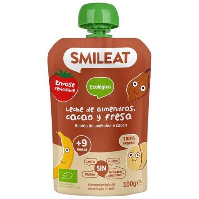 Sache Orgânico de Leite de Amêndoas, Morango e Cacau - Alimentação Infantil Sache Orgânico de Leite de Amêndoas, Morango e Cacau - Alimentação Infantil
