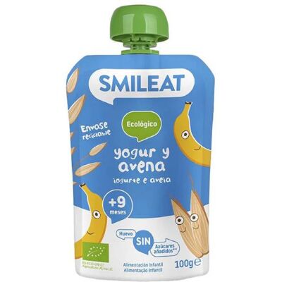 Saco de Alimentação Infantil Orgânico com Iogurte e Aveia - Comida Infantil Saco de Alimentação Infantil Orgânico com Iogurte e Aveia - Comida Infantil