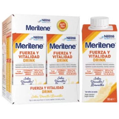 Meritene Força e Vitalidade Baunilha x4 180ml - Bebida Nutricional Meritene Força e Vitalidade Baunilha x4 180ml - Bebida Nutricional
