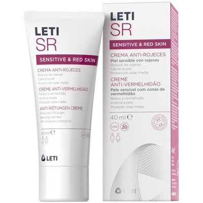 Creme Anti-Rougeurs LetiSR SPF20 - Creme para pele sensível Creme Anti-Rougeurs LetiSR SPF20 - Creme para pele sensível