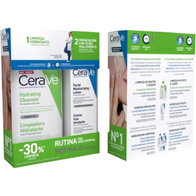 Cerave Pack Rotina Creme Limpeza 473ml + Loção Facial 52ml Cerave Pack Rotina Creme Limpeza 473ml + Loção Facial 52ml
