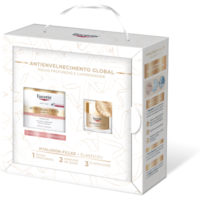 Eucerin Coffret Natal Hyaluron-Filler Elasticity Creme Dia Rose SPF30 + Creme Noite Eucerin Coffret Natal Hyaluron-Filler Elasticity Creme Dia Rose SPF30 + Creme Noite