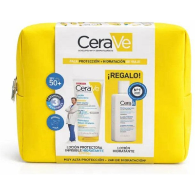 Cerave Bolsa Loção Protetora SPF50+ 75ml + Loção Hidratante 88ml Pack Solar Cerave Bolsa Loção Protetora SPF50+ 75ml + Loção Hidratante 88ml Pack Solar