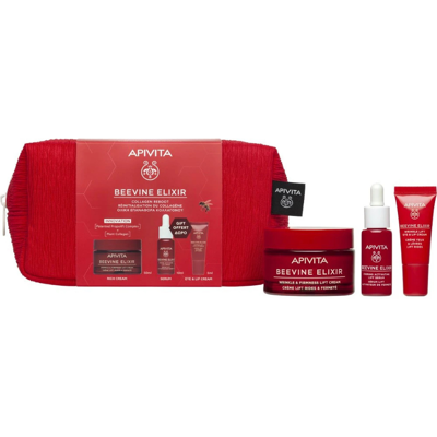 Apivita Beevine Elixir Pack Antirrugas Lifting Creme Rico + Sérum + Olhos Pele Seca Apivita Beevine Elixir Pack Antirrugas Lifting Creme Rico + Sérum + Olhos Pele Seca