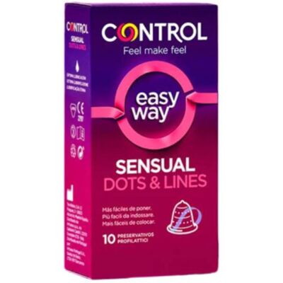 Control Easy Way Sensual Dots & Lines Preservativos x10 Control Easy Way Sensual Dots & Lines Preservativos x10
