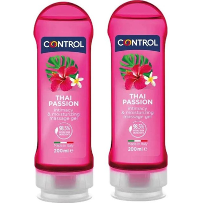 Control Pack Thai Passion Gel Massagem e Lubrificante 2x200ml 50% Desconto 2ª Unid Control Pack Thai Passion Gel Massagem e Lubrificante 2x200ml 50% Desconto 2ª Unid
