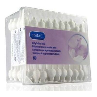 Cotonetes para bebê Alvita - Produto de higiene infantil Cotonetes para bebê Alvita - Produto de higiene infantil