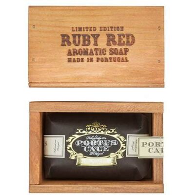 Castelbel Portus Cale Ruby Red Sabonete Caixa de Madeira 150g Castelbel Portus Cale Ruby Red Sabonete Caixa de Madeira 150g