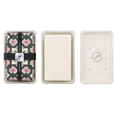 Castelbel Tiles Sabonete com Saboneteira Green Sencha 200g Castelbel Tiles Sabonete com Saboneteira Green Sencha 200g