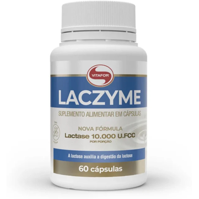VITAFOR Laczyme Lactase 10.000 FCC 60 Cápsulas Lactose VITAFOR Laczyme Lactase 10.000 FCC 60 Cápsulas Lactose