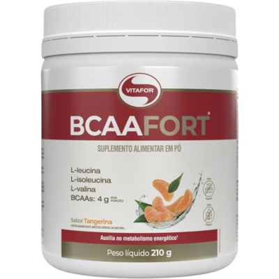 VITAFOR BCAA Fort Tangerina - Suplemento alimentar VITAFOR BCAA Fort Tangerina - Suplemento alimentar