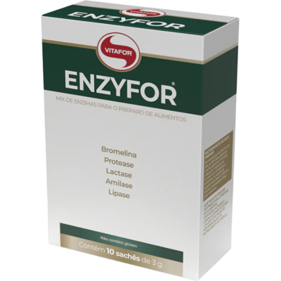 Vitafor Enzyfor 30 Saquetas Melhora a Digestão e Bem-estar Gastrointestinal. Vitafor Enzyfor 30 Saquetas Melhora a Digestão e Bem-estar Gastrointestinal.