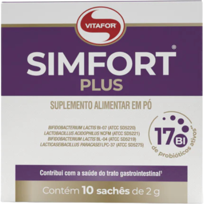 Vitafor Simfort Plus Probiótico 10 Saquetas Equilíbrio Intestinal Vitafor Simfort Plus Probiótico 10 Saquetas Equilíbrio Intestinal