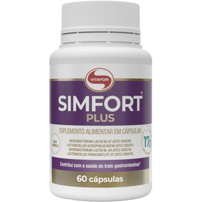 Vitafor Simfort Plus 60 Comprimidos 17 Mil Milhões Probióticos - Apoia o Equilíbrio e a Saúde Gastrointestinal Vitafor Simfort Plus 60 Comprimidos 17 Mil Milhões Probióticos - Apoia o Equilíbrio e a Saúde Gastrointestinal