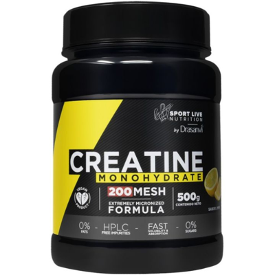 Drasanvi Creatina Monohidra 200 MESH Limão 500g Suplemento para Performance Desportiva Drasanvi Creatina Monohidra 200 MESH Limão 500g Suplemento para Performance Desportiva
