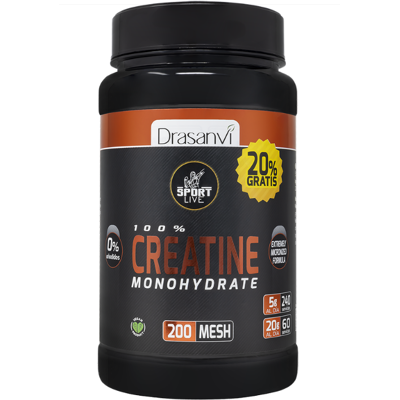 Drasanvi Creatina Monohidrato 200 Mesh 1kg + 20% Grátis Sabor Neutro Performance Desportiva Drasanvi Creatina Monohidrato 200 Mesh 1kg + 20% Grátis Sabor Neutro Performance Desportiva