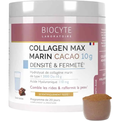 Biocyte Collagen Max Marin Cacau 10g Pó 260g Reduz Rugas e Aumenta Firmeza Biocyte Collagen Max Marin Cacau 10g Pó 260g Reduz Rugas e Aumenta Firmeza