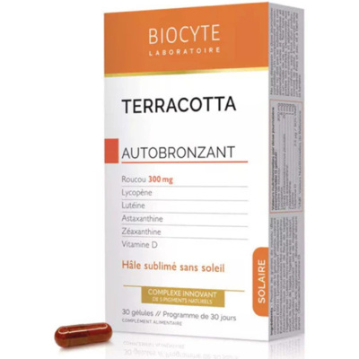 Biocyte Terracotta Autobronzant 30 Cápsulas Cápsulas Autobronzeadoras Bronzeado sem Sol Biocyte Terracotta Autobronzant 30 Cápsulas Cápsulas Autobronzeadoras Bronzeado sem Sol