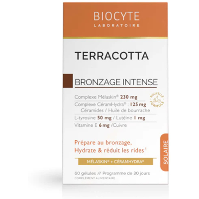 Biocyte Terracotta Bronzage Intense 60 Cápsulas Bronzeado Profundo e Proteção da Pele Biocyte Terracotta Bronzage Intense 60 Cápsulas Bronzeado Profundo e Proteção da Pele