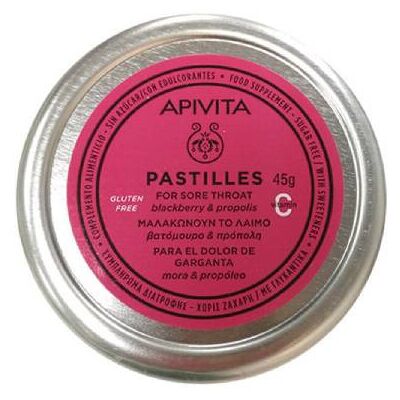 Pastilhas Apivita Amora & Própolis - Alívio de garganta Pastilhas Apivita Amora & Própolis - Alívio de garganta