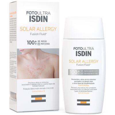 Isdin Fotoultra 100 Solar Allergy Fusion Fluid SPF 50 - Protetor solar Isdin Fotoultra 100 Solar Allergy Fusion Fluid SPF 50 - Protetor solar