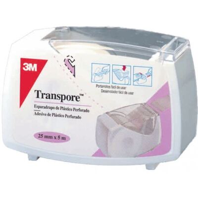 3M Transpore Rolo Transparente 25 Mm X 5 M 3M Transpore Rolo Transparente 25 Mm X 5 M