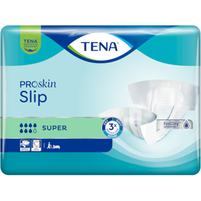TENA ProSkin Slip Super M Fralda Descartável Incontinência Moderada a Severa 28 Unid. TENA ProSkin Slip Super M Fralda Descartável Incontinência Moderada a Severa 28 Unid.