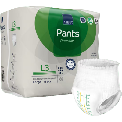 Abena Pants Premium L3 Fralda Cueca Incontinência 15 Unidades Abena Pants Premium L3 Fralda Cueca Incontinência 15 Unidades