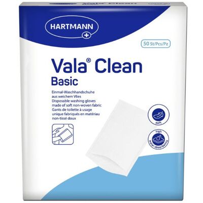 Hartmann Vala Clean Basic Luvas de Lavagem Descartáveis 50 Unidades Hartmann Vala Clean Basic Luvas de Lavagem Descartáveis 50 Unidades