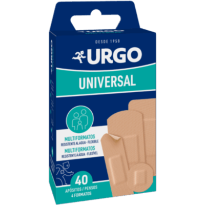 Urgo Universal Penso 4 Tamanhos x40 Proteção para Feridas Superficiais Urgo Universal Penso 4 Tamanhos x40 Proteção para Feridas Superficiais