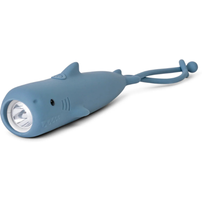 Saro Lanterna Infantil Silicone Tubarão Luz LED Ajustável, Recarregável USB, Com Alça Saro Lanterna Infantil Silicone Tubarão Luz LED Ajustável, Recarregável USB, Com Alça