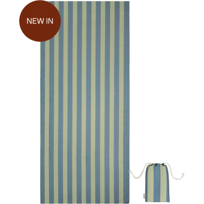 Molis&Co Toalha Microfibra Stripes Green and Blue 90x200cm Anti Areia e Secagem Rápida Molis&Co Toalha Microfibra Stripes Green and Blue 90x200cm Anti Areia e Secagem Rápida