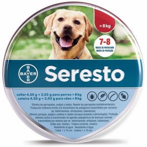 Coleira Bayer Seresto para cães - 70cm, >8kg - Proteção contra pulgas e carrapatos Coleira Bayer Seresto para cães - 70cm, >8kg - Proteção contra pulgas e carrapatos