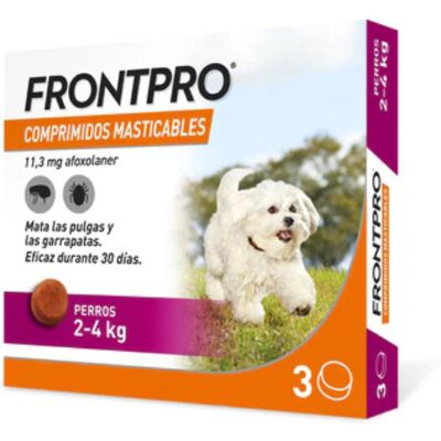 FRONTPRO 3 comprimidos mastigáveis pulgas & carrapatos - Medicamento para cães FRONTPRO 3 comprimidos mastigáveis pulgas & carrapatos - Medicamento para cães