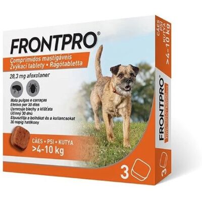 Tabletes mastigáveis Frontpro Boehringer 4-10kg 3 - Pulgas & Carrapatos Tabletes mastigáveis Frontpro Boehringer 4-10kg 3 - Pulgas & Carrapatos