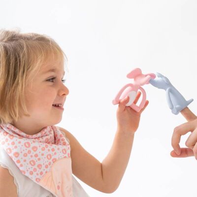 Saro Marioneta e Mordedor Rosa - Presente para bebê Saro Marioneta e Mordedor Rosa - Presente para bebê