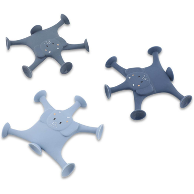 Brinquedos de banho de silicone Família Mrs. Elephant - 3 peças Brinquedos de banho de silicone Família Mrs. Elephant - 3 peças